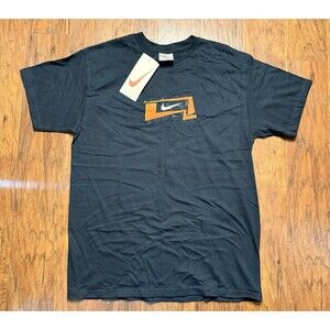 Vintage Nike Black T-shirt Swoosh Logo Just Do It Boys XL NWT Circa 1997